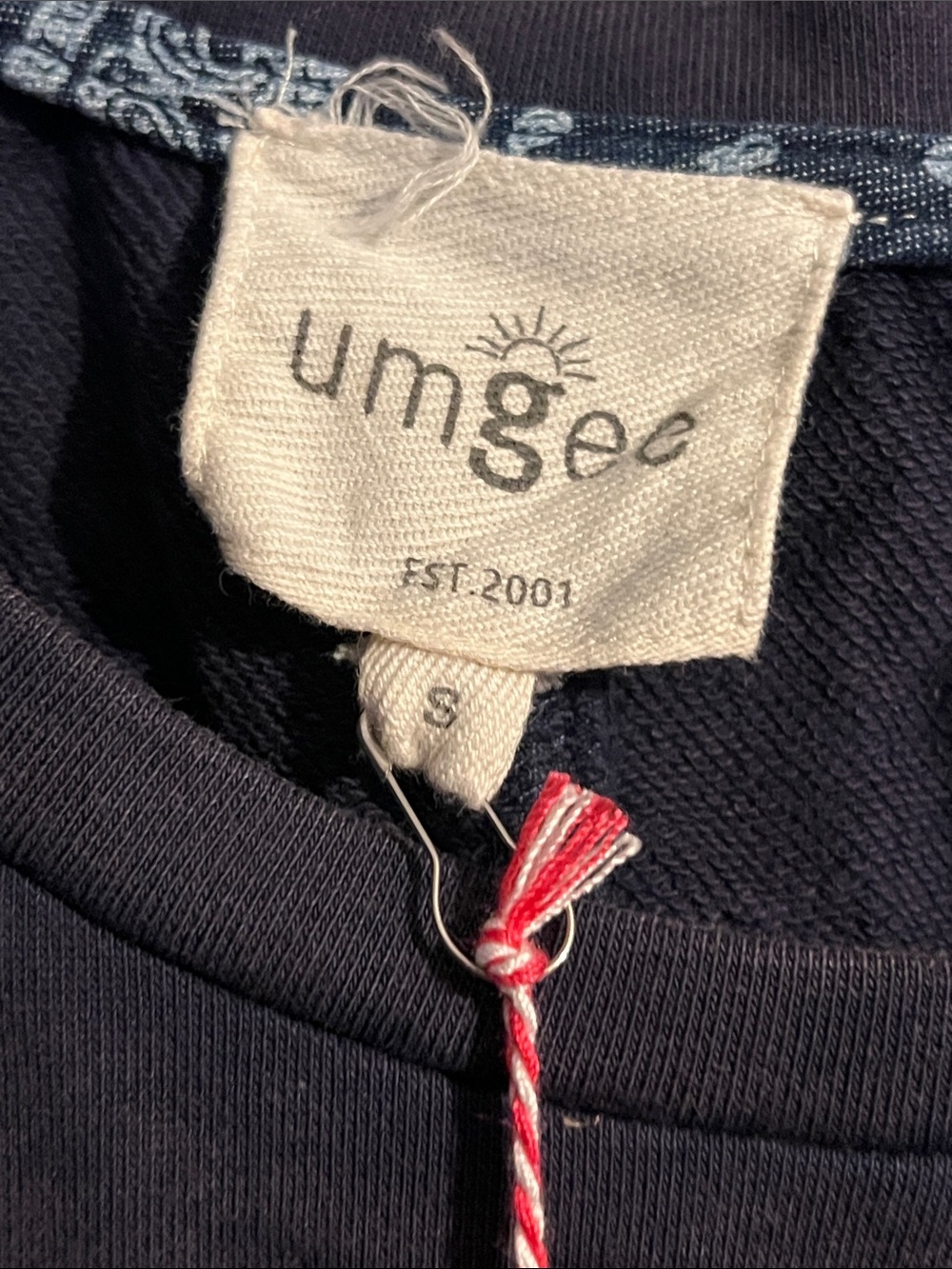 Women blue Peace-Print Umgee Set - Comfortable Lounge Tee & Pants - Picture 3 of 4
